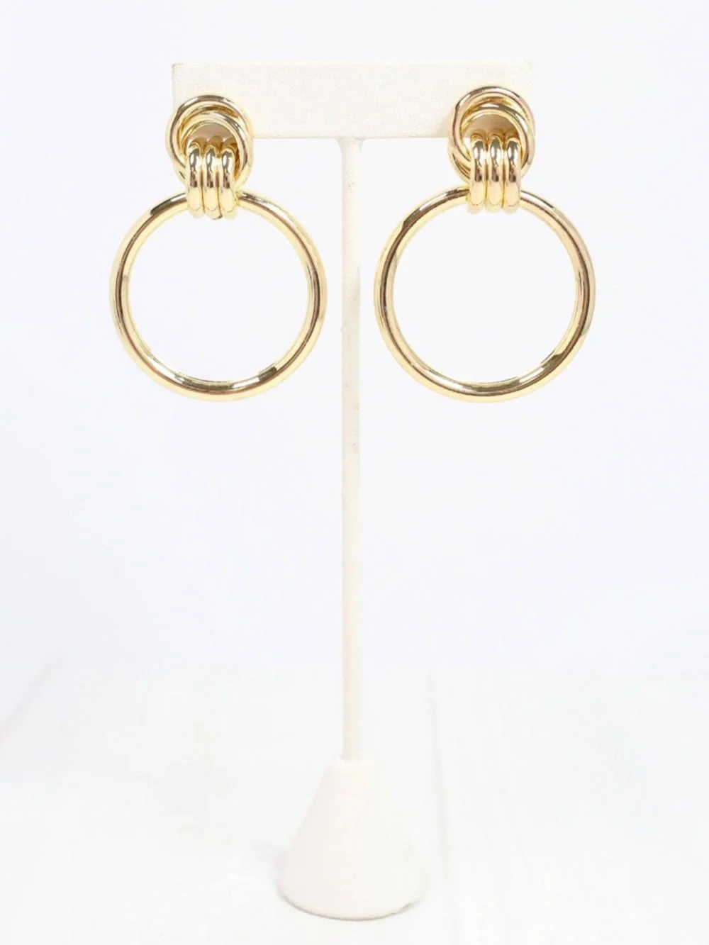 Caroline Hill Gold Freddie Drop Earring